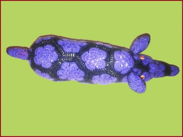 Синий носорог фен шуй ручной работы вид сверху